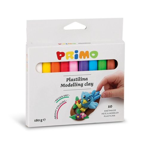 Plastelína PRIMO, sada 10 x 18g, mix barev, papírový obal
